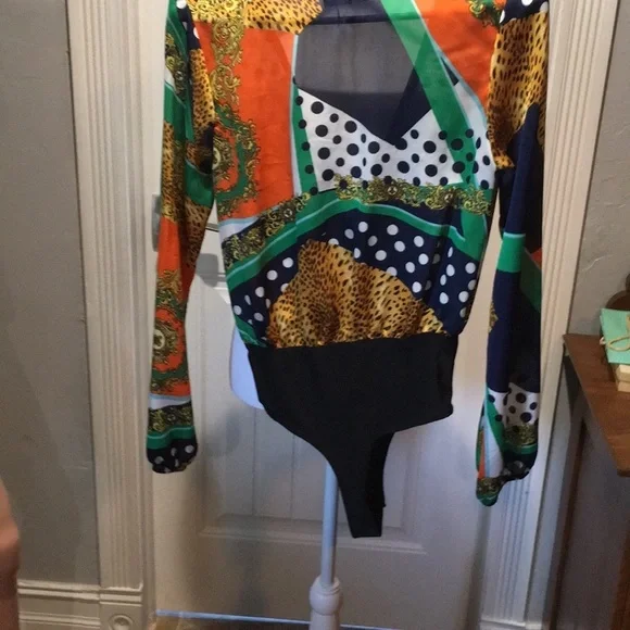 Cefian Multicolored bodysuit Medium - Picture 6 of 10
